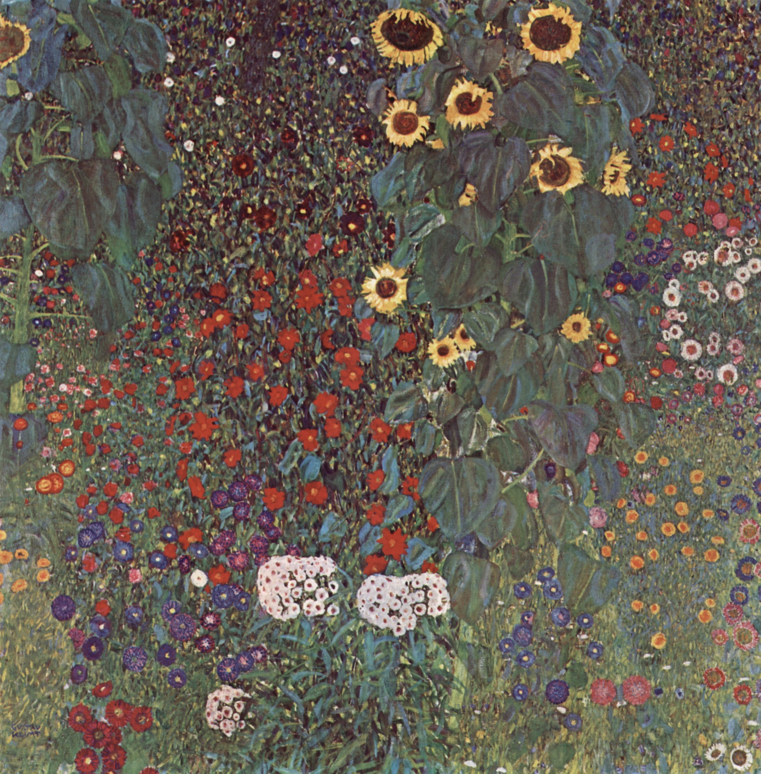 Gustav Klimt - Country Garden with Sunflowers 1905